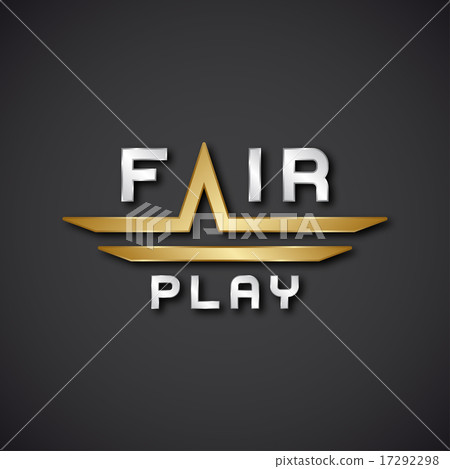 EPS10  fair play text icon 17292298