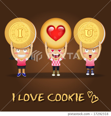 happy people carrying big cookies happy people carrying big cookies 17292318