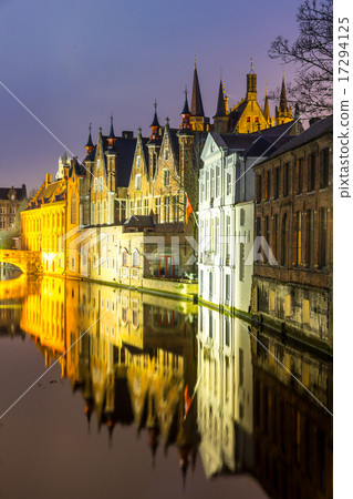 Bruges, Belgium at dusk Bruges, Belgium at dusk 17294125