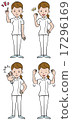 Female nurse commentary expression set 17296169