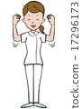Female nurse energetic physical strength 17296173