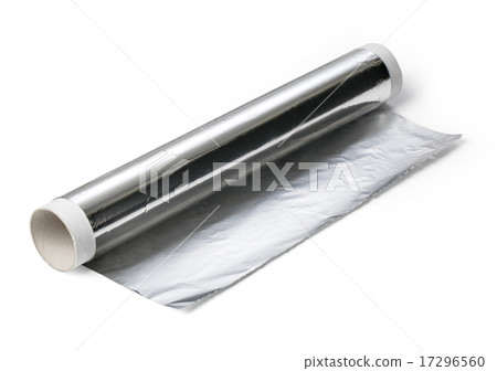 aluminium foil roll isolated aluminium foil roll isolated 17296560