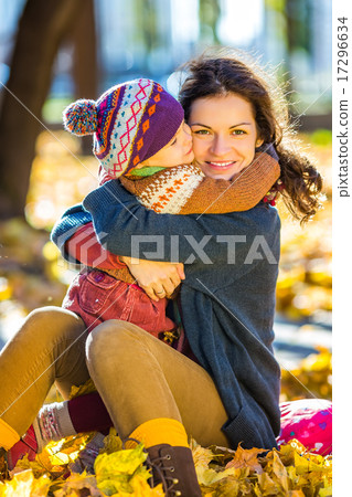 Mother and daughter in the park Mother and daughter in the park 17296634