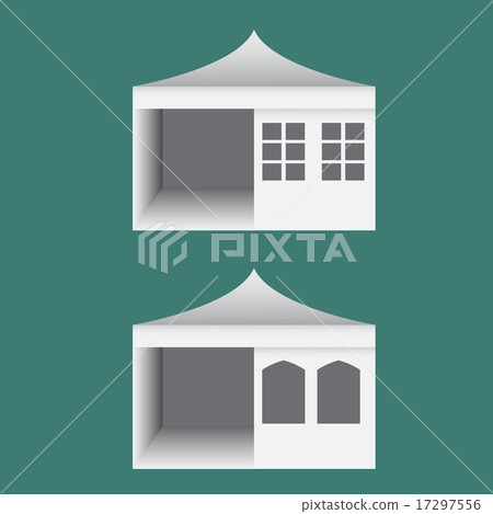 Folding tent with windows in europe style 17297556