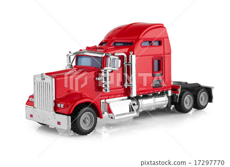 Red american truck 17297770