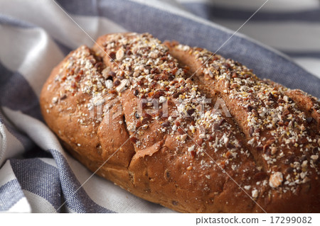 Dark multigrain bread whole grain fresh baked 17299082