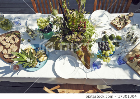 Garden Party Menu Stock Photo 17301304 Pixta