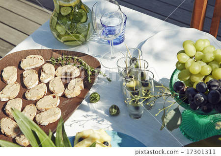 Garden Party Menu Stock Photo 17301311 Pixta