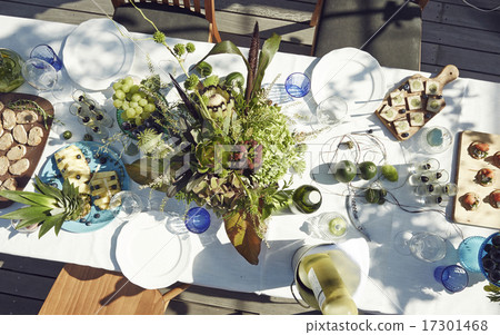 Garden Party Menu Stock Photo 17301468 Pixta