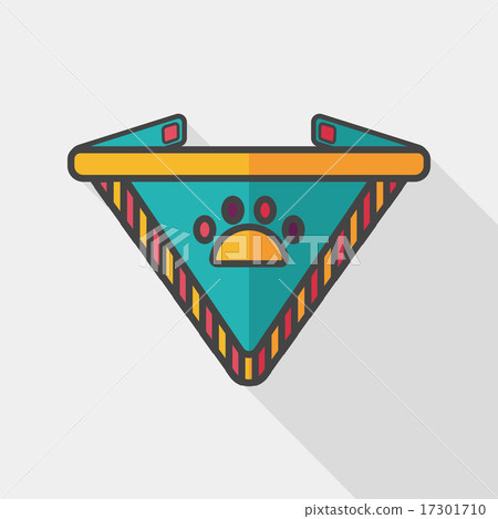 Dog Chain Icon Pet dog chains flat icon with long shadow,eps10 - Stock Illustration ...