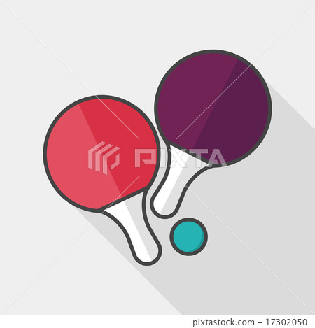 table tennis racket flat icon with long shadow,eps10 table tennis racket flat icon with long shadow,eps10 17302050