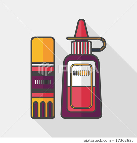 glue flat icon with long shadow,eps10 17302683