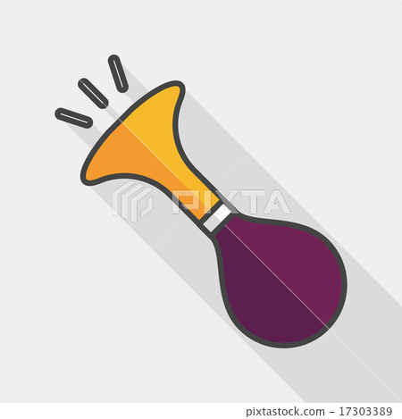 party horn flat icon with long shadow,eps10 party horn flat icon with long shadow,eps10 17303389