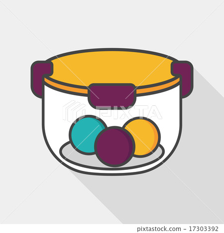 kitchenware preserving container flat icon with long shadow,eps1 kitchenware preserving container flat icon with long shadow,eps1 17303392