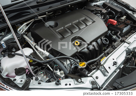 Detail of new car engine 17305333