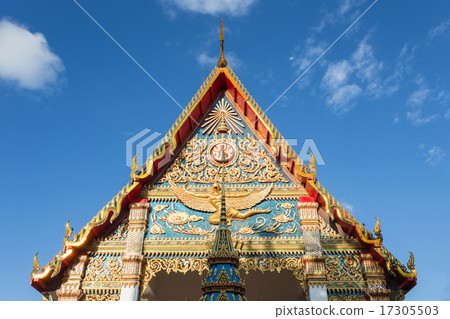 Thai temple with beautiful Thai style architect 17305503