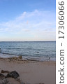 Okinawa's sandy beach (morning) sea 17306066