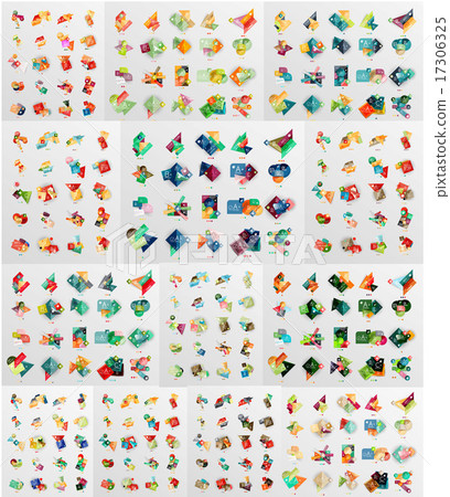 Geometric banners, templates, layouts. Paper graphics Mega collection Geometric banners, templates, layouts. Paper graphics Mega collection 17306325