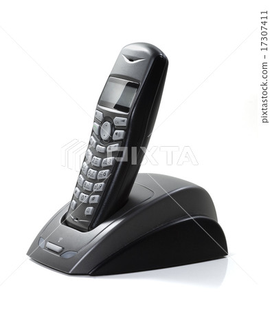 Wireless black telephone Wireless black telephone 17307411