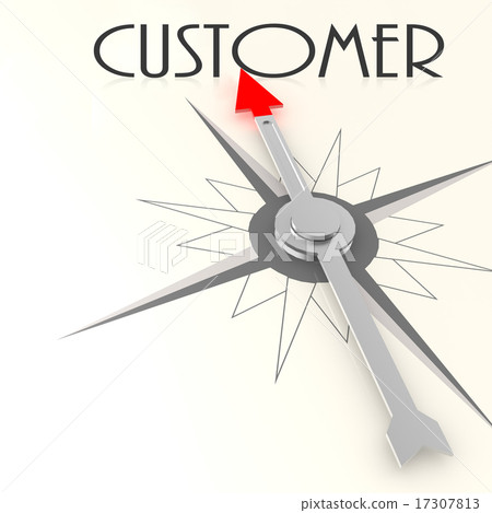 Compass with customer value word-插圖素材 [17307813] - PIXTA圖庫