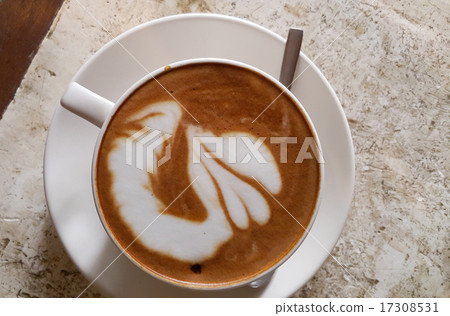 Selective focus of Cappuccino or latte coffee Selective focus of Cappuccino or latte coffee 17308531