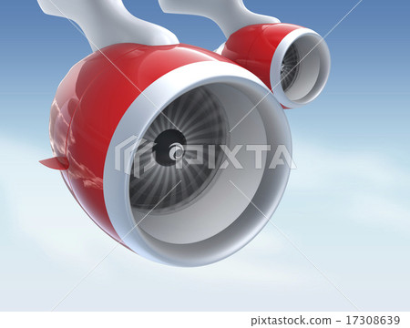 巡航飛機的噴氣式發動機 17308639