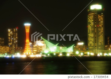 Night view of Kobe Meriken Park 17309454