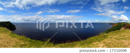 Panorama landscape of Onega lake 17310096