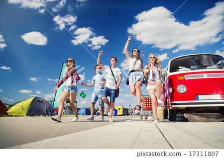 Beautiful teens at summer festival Beautiful teens at summer festival 17311807