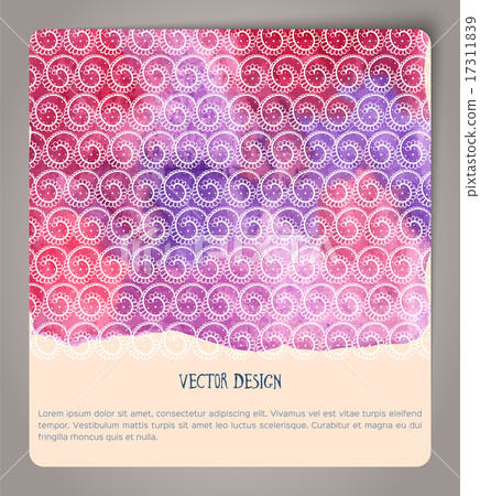 Hand drawn watercolor cards 17311839
