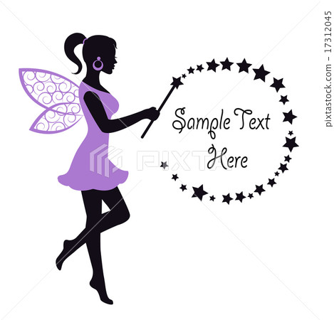 graceful fairy with a magic wand graceful fairy with a magic wand 17312045