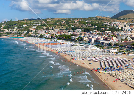 Public beach of Gaeta town, Italy 17312406