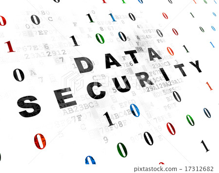 Privacy concept: Data Security on Digital background 17312682