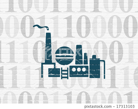 Business concept: Oil And Gas Indusry on wall background 17313103