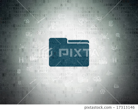 Business concept: Folder on Digital Paper background 17313146
