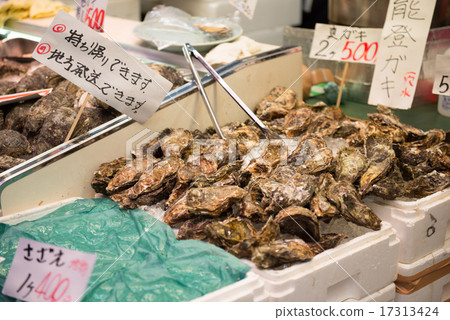 Market raw oyster 17313424