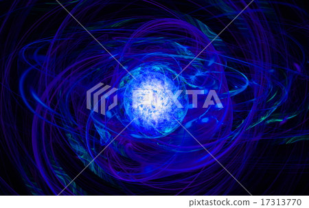 Abstract blue swirl on the basis of the dark. Fractal art graphics Abstract blue swirl on the basis of the dark. Fractal art graphics 17313770