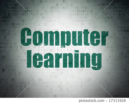 Learning concept: Computer Learning on Digital... - Stock Illustration ...