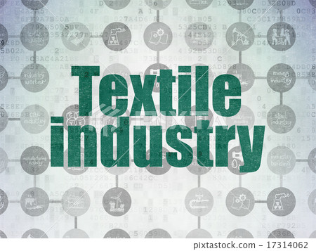 Industry concept: Textile Industry on Digital Paper background 17314062