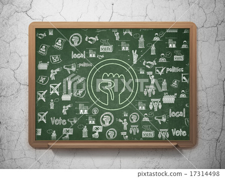 Political concept: Uprising on School Board background Political concept: Uprising on School Board background 17314498