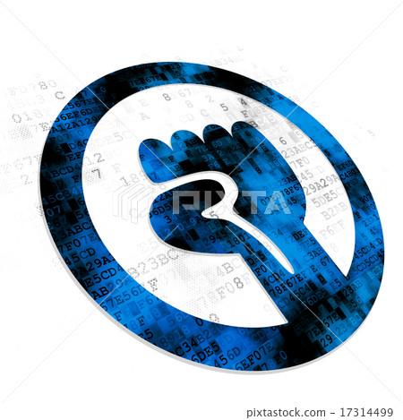 Political concept: Uprising on Digital background 17314499