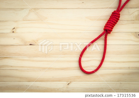 Rope with knotted and paper note Rope with knotted and paper note 17315536