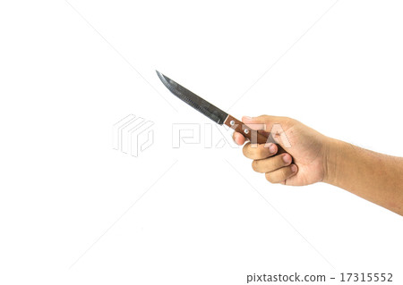 hand holding knife 17315552