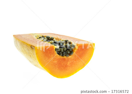 Thai papaya isolated on white 17316572