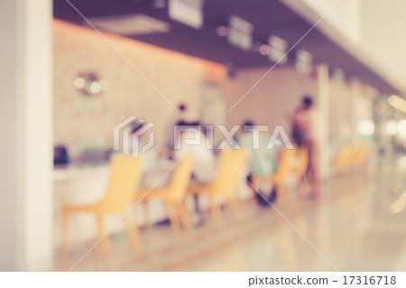 Blurred background : Customer sitting in car service station 17316718