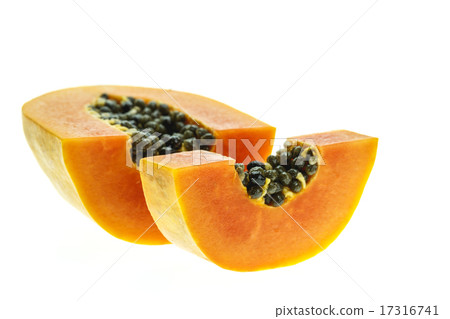 Thai papaya isolated on white 17316741