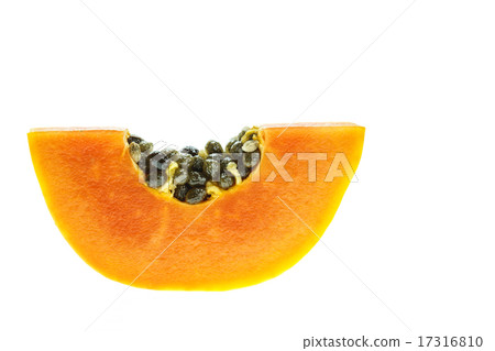Thai papaya isolated on white Thai papaya isolated on white 17316810