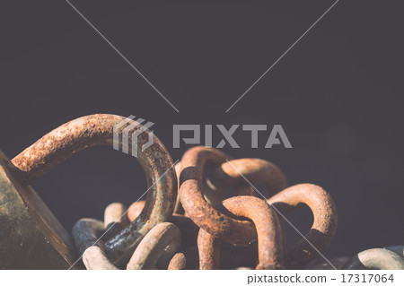 old lock and rusty chain on black background old lock and rusty chain on black background 17317064