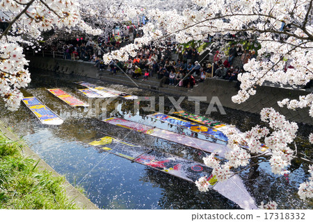 Iwakura Gojo River Bustle of washing sunbath 17318332