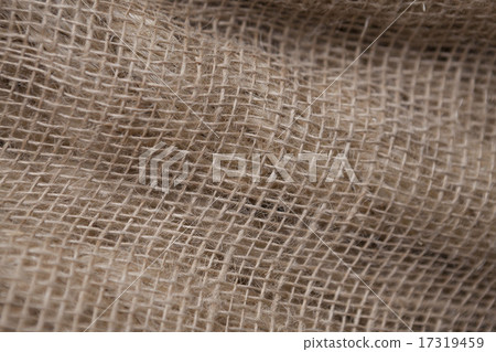 A beautiful background of old sacking. 17319459